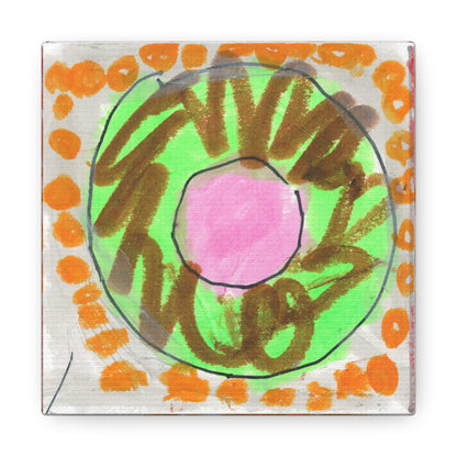 Donut Canvas Wrap (Keylime)