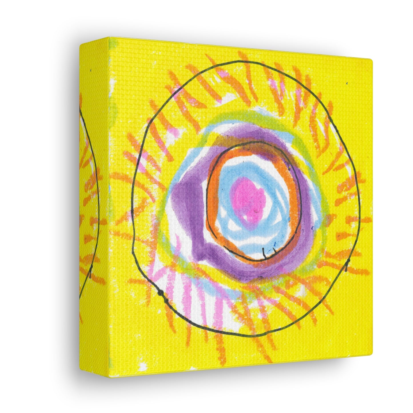 Donut Canvas Wrap (Citrus Burst)