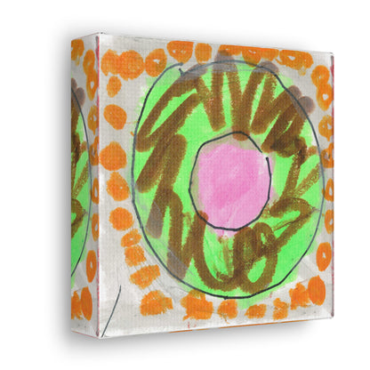 Donut Canvas Wrap (Keylime)