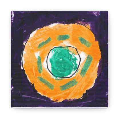 Donut Canvas Wrap (Orange)