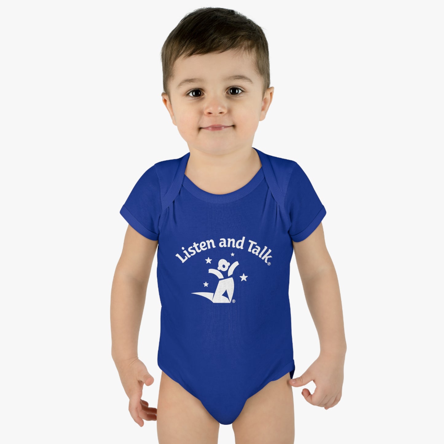 Listen and Talk Infant Baby Rib Bodysuit