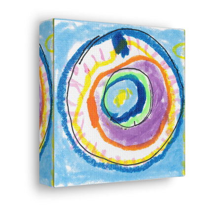 Donut Canvas Wrap (Blueberry Splash 1)