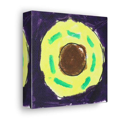 Donut Canvas Wrap (Grape)