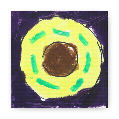 Donut Canvas Wrap (Grape)