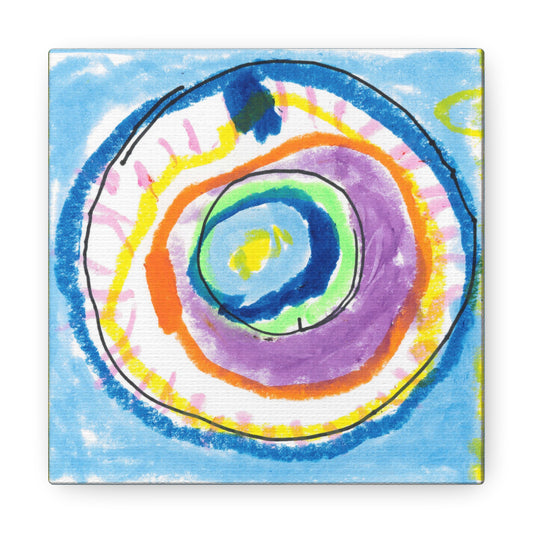 Donut Canvas Wrap (Blueberry Splash 1)