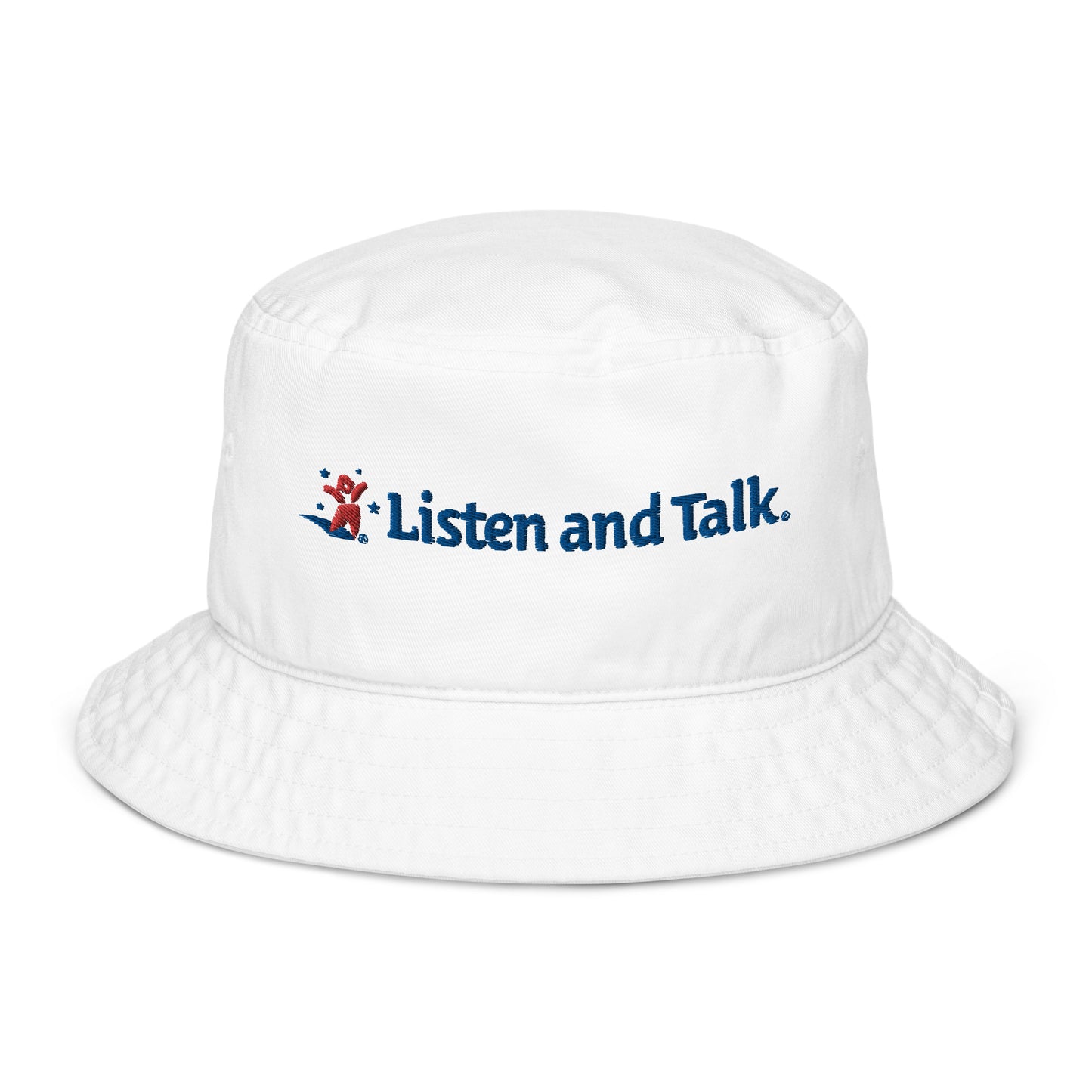 Listen and Talk Organic bucket hat