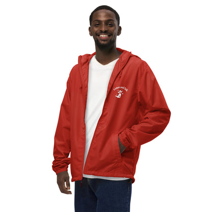 Unisex lightweight zip up windbreaker