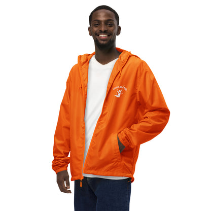 Unisex lightweight zip up windbreaker