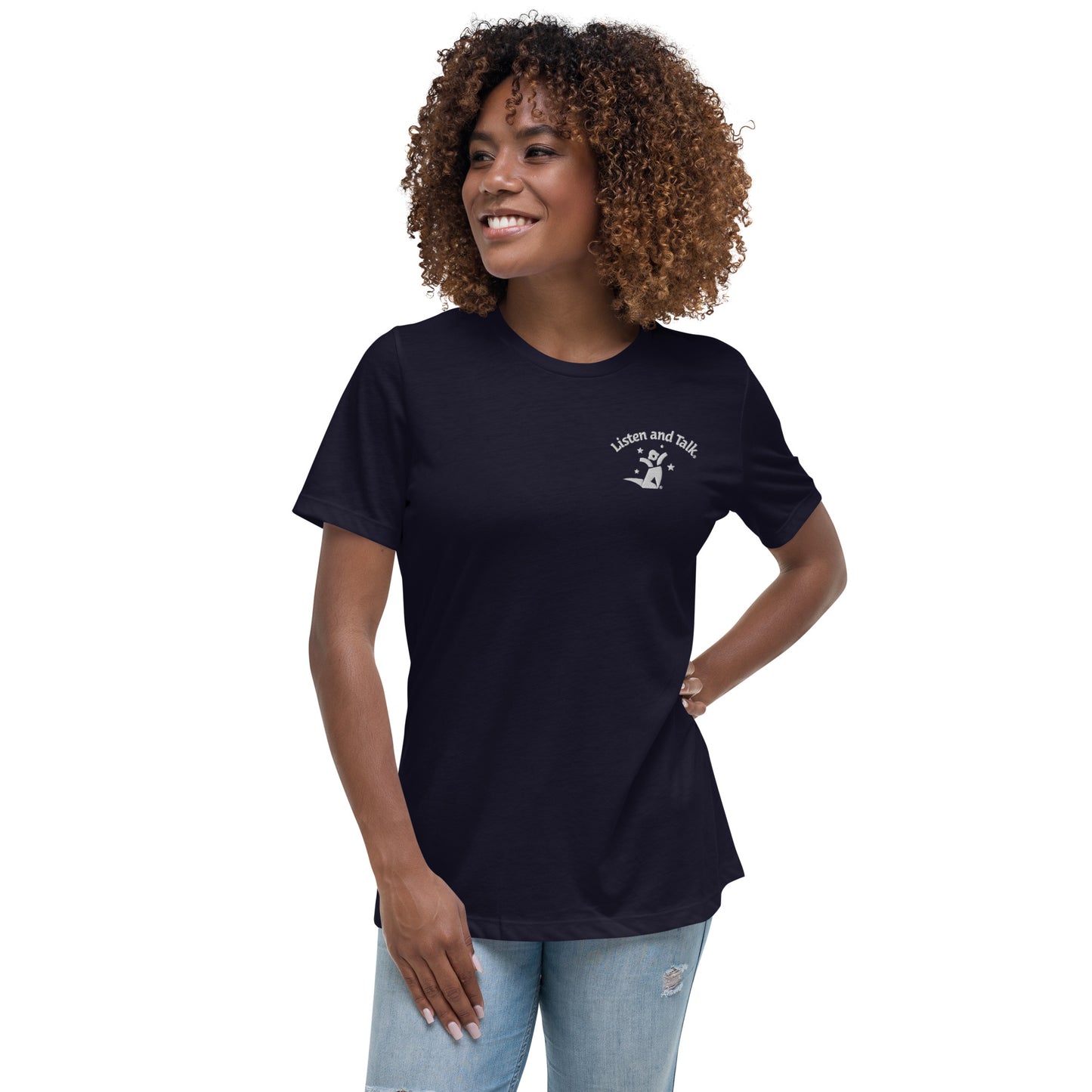 Embroidered Women's Relaxed T-Shirt