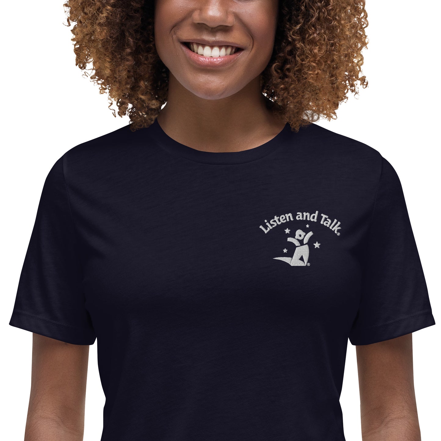 Embroidered Women's Relaxed T-Shirt